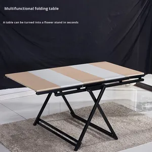 La <span class=keywords><strong>table</strong></span> à manger pliante moderne multifonctionnelle et extensible en bambou Rock Board est une <span class=keywords><strong>table</strong></span> à manger convertible populaire - Product Image 3