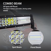 22 32 42 52 pouces 2 3 rangées 675W 540000LM haute puissance barre lumineuse LED incurvée lumière de travail pour 4x4 camion ATV voiture toit tout-terrain lumière de travail