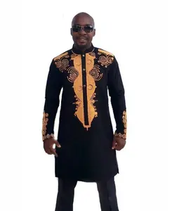 2022 Günstige Luxus Stil Africain Pour Hommes Grande Taille Homme Chemises Dashiki Herren bekleidung Afrikaner