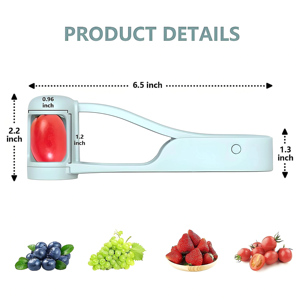 Zenidoo Tomato Slicer <b>Cutter</b> Grape Cherry <b>Fruit</b> Salad Splitter French Fry <b>Cutter</b> Multi-Function Kitchen Accessory PP Material - Product Image 6