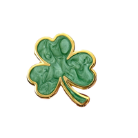 Fabricant personnalisé en alliage de zinc feuille verte découpée en forme d'oiseau en métal doré emblème broche patch dur émail doux épingle à chapeau insigne en métal