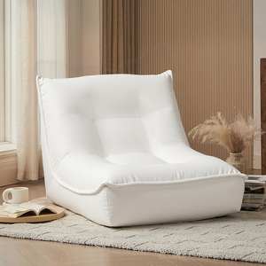 Canapé carré moderne sans accoudoirs en PU à deux places avec sensation enveloppante supérieure, apparence épurée, canapé-lit compressible et gonflable - Product Image 5