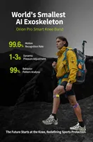 Exosquelette de soutien du genou AI ultra-mince, le plus petit au monde, conçu pour la randonnée et l'escalade en extérieur