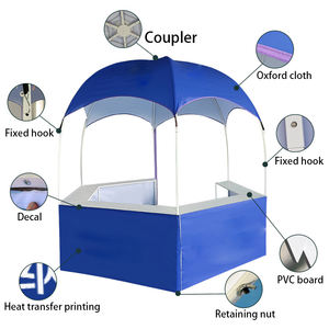 Большой дисплей на заказ, шестиугольная купольная палатка, стальная или железная рама для рекламных выставок киосков, рекламных мероприятий - Product Image 3
