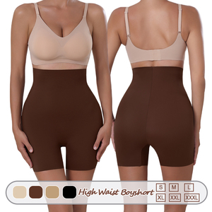 1361 ODM Seamless High-Waisted Shaping Boyshort Customized Women Tummy Shaper Butt Lifter Pants Body Shaping Underwear