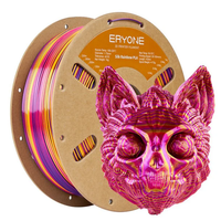 Filament PLA Triple Soie ERYONE 1,75 mm 1 kg, finition soie tricolore, filament d'imprimante 3D pour modèles décoratifs