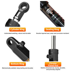 Cilindro Hidráulico de Doble Acción de Largo Alcance HSG de 5T y 16Mpa, Cromado Duro, para Excavadora, Camión Volquete, Grúa - Product Image 3