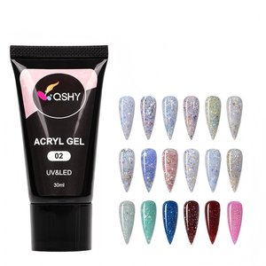 Nouveau Gel Poly Tube pour Extension d'Ongles 30ml Style Français Gel UV Longue Durée pour Salon et <span class=keywords><strong>Manucure</strong></span> DIY à Domicile - Product Image 1