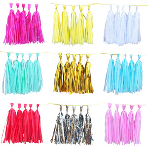 Paper Tassels Ribbon Garlands <b>Balloon</b> Tasselsbirthday Wedding Decor Party Supplies Wholesale 5 Pieces Per Pack China - Product Image 1