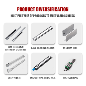 Nhiệm vụ nặng nề 200kg đồ nội thất phần cứng 3 lần mở rộng đầy đủ bóng mang Ngăn kéo trượt đường ray cho nhà bếp sử dụng - Product Image 4