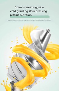 Heavy-Duty 1000 Watt Commercial Juice Extractor Stainless Steel Slow <strong>Juicer</strong> Auger for Pear Fruit &amp; Carrot Cold Pressing - Product Image 5