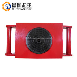 भारी शुल्क 6t 8t 12t लोड रोलर मूविंग स्केट्स कार्गो टैंक रिगर ट्रॉली - Product Image 6