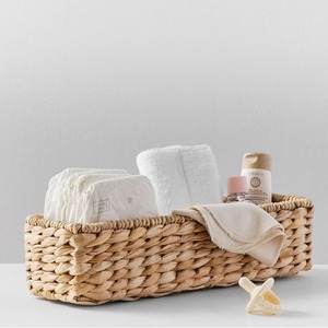 Woven <b>Storage</b> <b>Basket</b> Rectangle Handmade For Bathroom And Toy Organization - Product Image 2