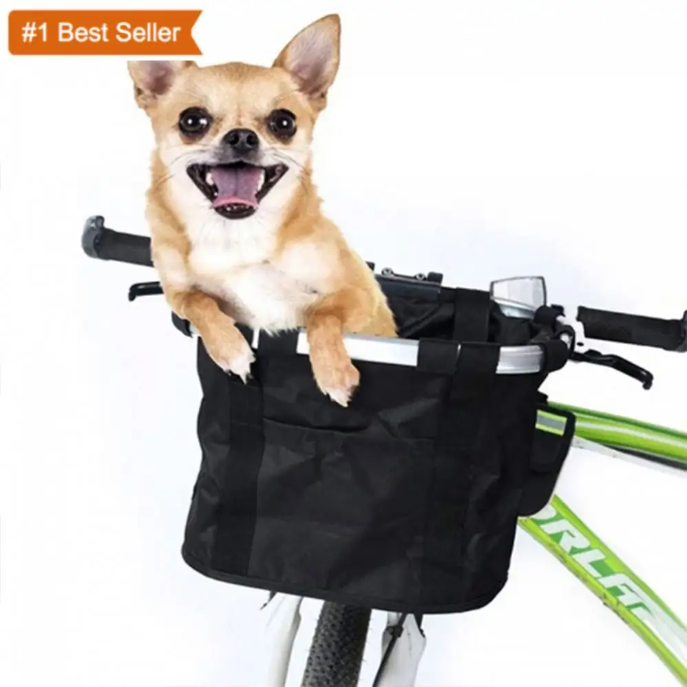 Istaride Folding Pequeno Pet Cat Dog Transportadora Frente Removível Liberação Rápida Fácil Instalar Destacável Ciclismo Bag Pendurado Cesta