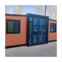 Maison préfabriquée pliable de 30 pieds à double aile extensible pour la vie en famille