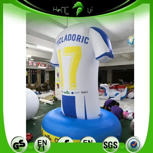 Advertising Giant Inflatable Football Clothes Customized Inflatable Suit Model PVC Standing Sports Clothes Model