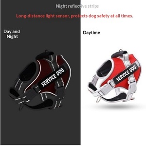 Laisse et harnais <span class=keywords><strong>de</strong></span> poitrine pour chien, réfléchissant la nuit, respirant, anti-évasion, anti-traction, en polyester, pour le jardinage - Product Image 5