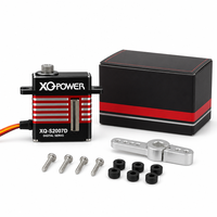 Micro Servo HV XQ-POWER XQ-S2007D 7kg sans noyau, étanche, engrenages en acier inoxydable, aluminium, pour hélicoptère et avion RC, vente en gros OEM