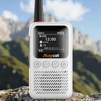 Maycall 4G POC Mini Talkie-walkie portable bidirectionnel longue portée 5000 km, résistant à l'eau IPx4, batterie 3500-4000 mAh, son clair et puissant