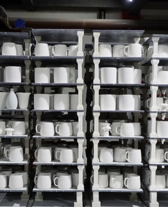 High Quality Wholesale Mug Gift Ceramic Set Basic Style Striped Black White Unique Ceramic Coffee Mugs - Product Image 6