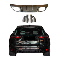Diffuseur arrière en fibre de carbone LED, aileron arrière pour Jaguar F-PACE 2021-2025, kit carrosserie extérieur, pièces de rechange