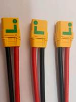 Connecteur industriel XT90-S anti-étincelle mâle/femelle plaqué or, haute intensité, pour batterie Lipo, drone, 2 broches en cuivre, PVC IP40, alimentation