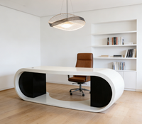 Bureau de direction modulaire en bois de haute qualité au design moderne, personnalisable, prix d'usine