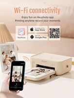 Impresora de Fotos a Color por Sublimación HPRT CP4100 de 6 Pulgadas con WiFi y USB, Impresora Móvil para Identificación, Carnet, Estudio
