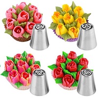 Décoration de gâteau en acier inoxydable glaçage russe embouts de tuyauterie buse cuisine outils de cuisson Fondant gâteau crème décoration fleur bouche