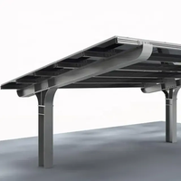 Système de support de montage de panneaux solaires PV étanches abri de stationnement de voiture pour parking PV