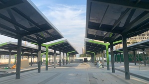 Tùy chỉnh kích thước UV <span class=keywords><strong>Polycarbonate</strong></span> tấm rắn thời tiết kháng rõ ràng minh bạch hiện đại công nghiệp Roof hiên mái hiên 10 năm - Product Image 5