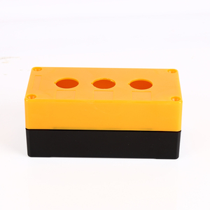 Boîtier de commande étanche pour bouton-poussoir champignon avec trou de montage de 22 mm, Jaune Blanc, 1 trou, 2 trous, 3 trous, 4 trous, 5 trous, 6 trous - Product Image 3