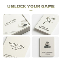 Cartes à Jouer Conformes à la Prop 65, Adaptées aux Débutants, Finition Lin 350 g/m² avec Livret pour le Soutien Émotionnel et la Guérison Quotidienne de l'Âme