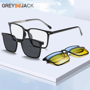 Lunettes de soleil magnétiques Greyjack, monture TR90, verres TAC polarisés anti-UV, unisexe, avec protection contre la lumière bleue - Product Image 3