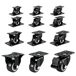Nouvel arrivage : Roulettes industrielles robustes à 4 roues, capacité 300 kg (1,2 tonnes), pour meubles et supports de piano, nouvelle arrivée - Product Image 6