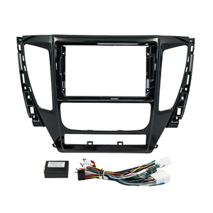 Radio mobil Fascias 9 inci untuk MITSUBISHI Pajero Sport 3 2016-2018 bingkai dasbor 2 Din Panel DVD Gps Mp5 penutup pemutar Android - Product Image 3