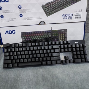 AOC GK410 Mechanical <b>Keyboard</b> <b>Wired</b> Gaming <b>Keyboard</b> For PC Laptop With Blue Switches - Product Image 1