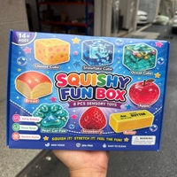 Meilleures ventes : Ensemble de 8 jouets sensoriels doux pour les doigts, jouet anti-stress à presser en forme de fromage et de beurre