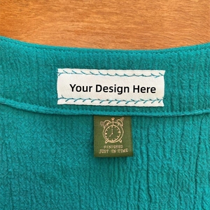 New Clothing <strong>Label</strong> <strong>Jeans</strong> Garment Tags Custom Brand Damask Woven <strong>Labels</strong> Men Shoes Satin Custom Logos for Clothes Shoes Main Shoes - Product Image 5