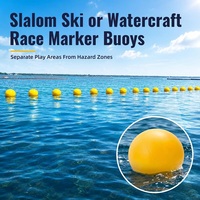 Bouée de marquage gonflable pour ski nautique, bouée de marquage pour slalom, 10 pouces chacune