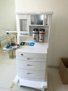 Anestesi medis stasiun kerja oksigen dapat digunakan kembali nitrus oksida udara klinik darurat rumah sakit troli dioperasikan baterai medis - Product Image 2
