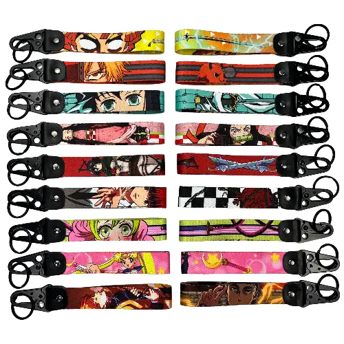 Arend Gesp Lanyards Stof Sleutelhangers Print Logo Andere Auto Sleutelhangers Accessoires Aangepaste Dubbelzijdige Polsband Sleutelhanger