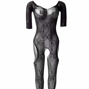 Body Sexy da Donna con Stampa a Farfalla in Rete, Lingerie Intera con Apertura all'Inguine, Tuta in Rete per la Notte - Product Image 5