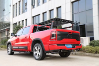 Nouveau 19-23 pour Dodge RAM1500 plaque de garniture de garde-porte arrière plaque de queue Bighorn avec crochet de remorquage intégré découpes de pare-chocs pièces de carrosserie
