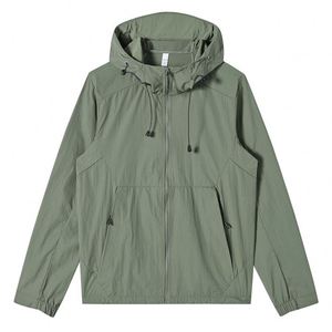 Custom <b>Summer</b> Outdoor Couple <b>Jacket</b> Unisex Sun Protection Clothing Breathable Quick Dry <b>Lightweight</b> Windbreaker 100% Nylon - Product Image 1
