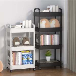 Carrito de Almacenamiento Móvil con Ruedas de 3/4 Niveles, Organizador de Plástico para Cocina, Carrito Doméstico, Estantería Móvil - Product Image 2