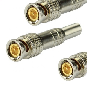 HD Network Digital <b>Cable</b> TV Connector Plus Nimei BNC Connector Plated American Style 75-5 Adapter Gold Male ROHS 50 Ohm - Product Image 1
