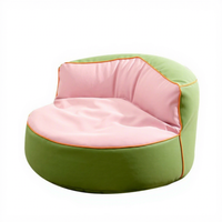 Canapé paresseux VISI, nouveau style français rétro, luxe léger, demi-lune, couleur contrastée, imperméable, résistant à l'usure, une place