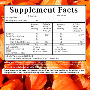 Dietary Supplement Ashwagandha Gummies Herbal <b>Blend</b> Support Healthy Mood Improve Immune Ashwagandha Gummies Candy - Product Image 3