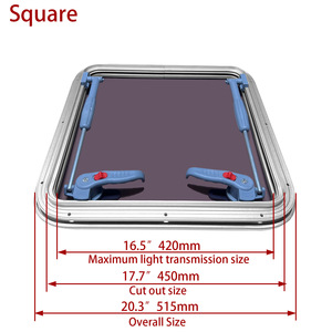 Ventana de aluminio con apertura de 85 grados para uso marino en embarcaciones - Product Image 5